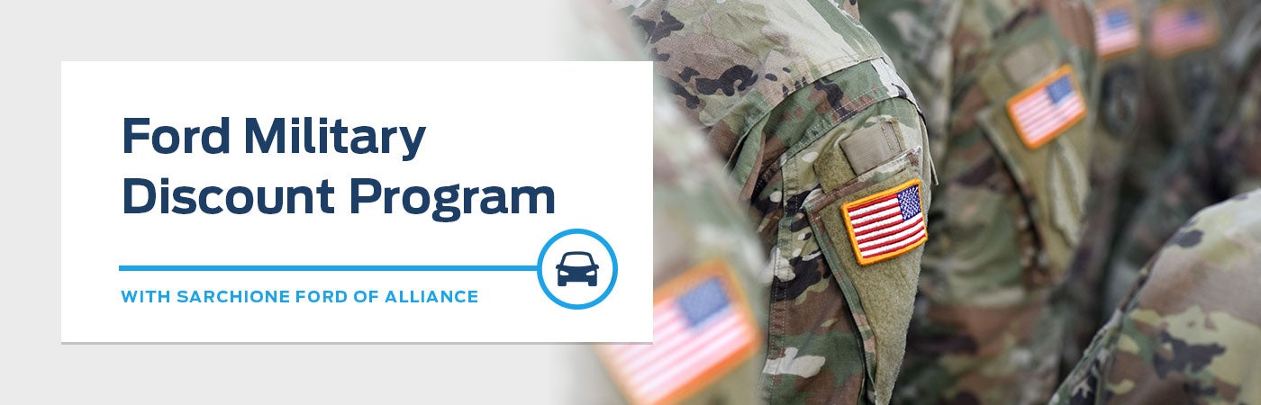 Ford Military Discount - Sarchione Ford of Alliance
