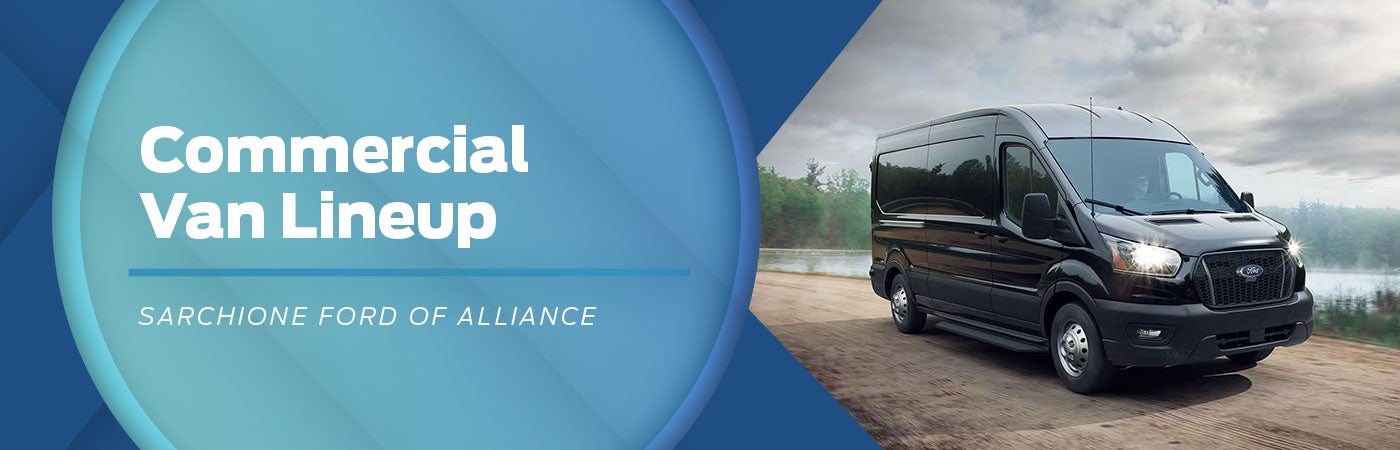 2024 Ford Commercial Van Lineup | Sarchione Ford of Alliance